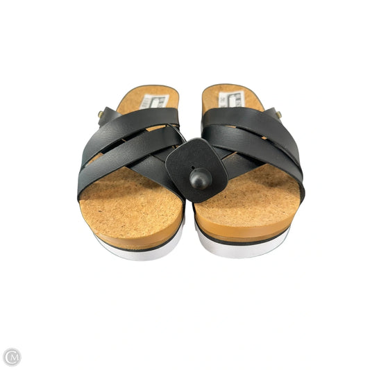 Sandals Flats By Reef In Black, Size: 7