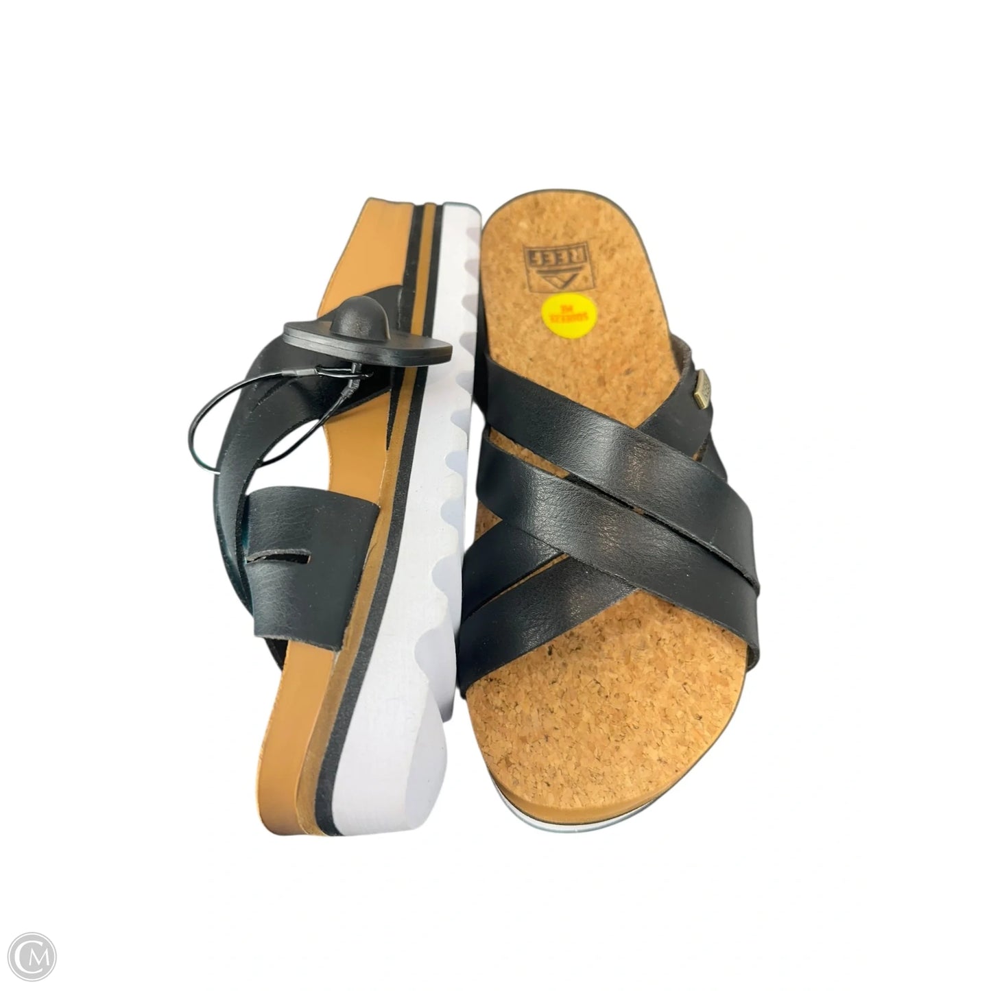 Sandals Flats By Reef In Black, Size: 7