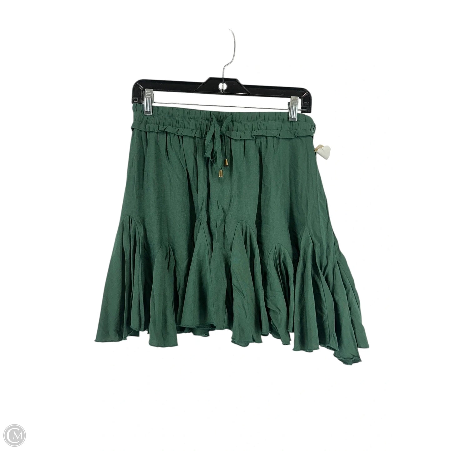Skirt Mini & Short By Impeccable Pig In Green, Size: L