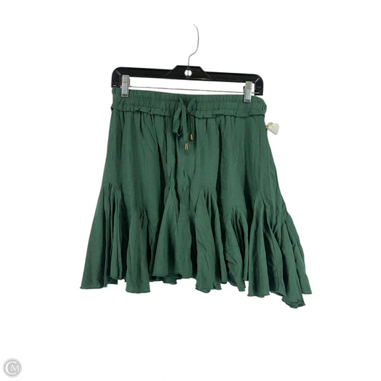 Skirt Mini & Short By Impeccable Pig In Green, Size: L