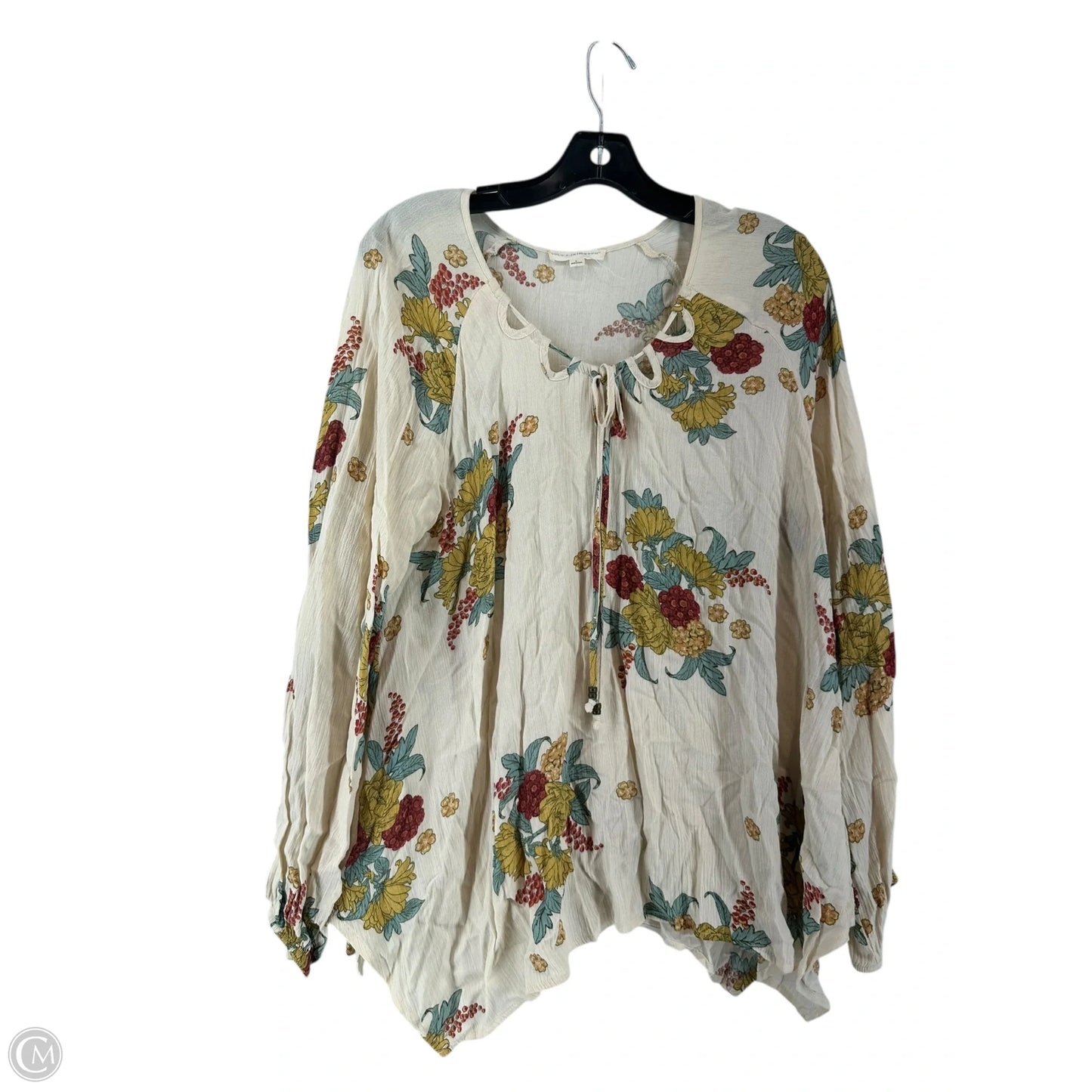 Top Long Sleeve By Coco + Jaimeson In Floral Print, Size: L