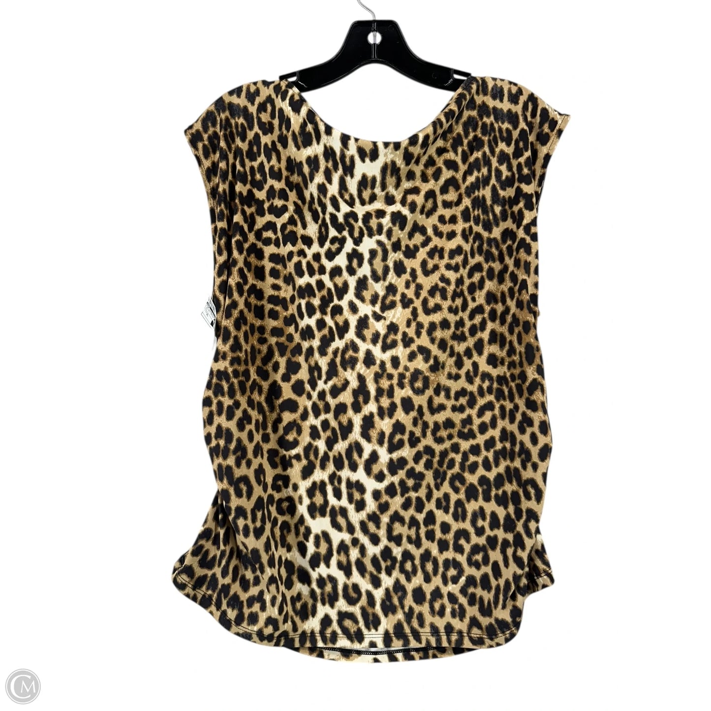 Top Sleeveless By H&m In Animal Print, Size: Xl