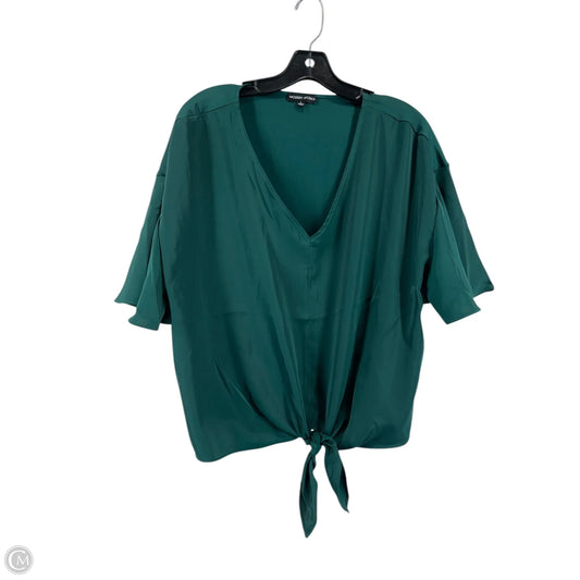 Top Short Sleeve By Modern Works In Green, Size: L