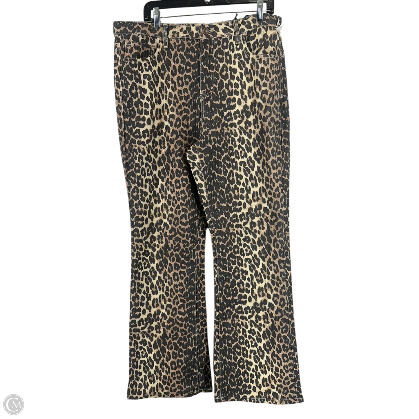 Jeans Flared By Lucky & Blessed In Animal Print, Size: 18