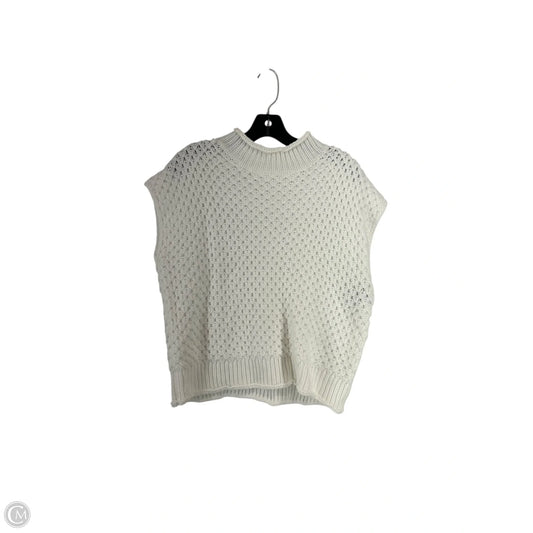 Vest Sweater By Shein In White, Size: M