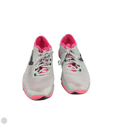 Shoes Athletic By Nike In Grey & Pink, Size: 9.5