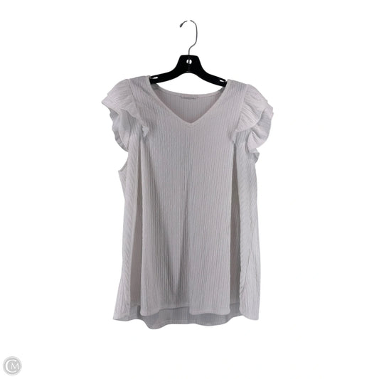 Top Sleeveless By Chicsoul In White, Size: Xl