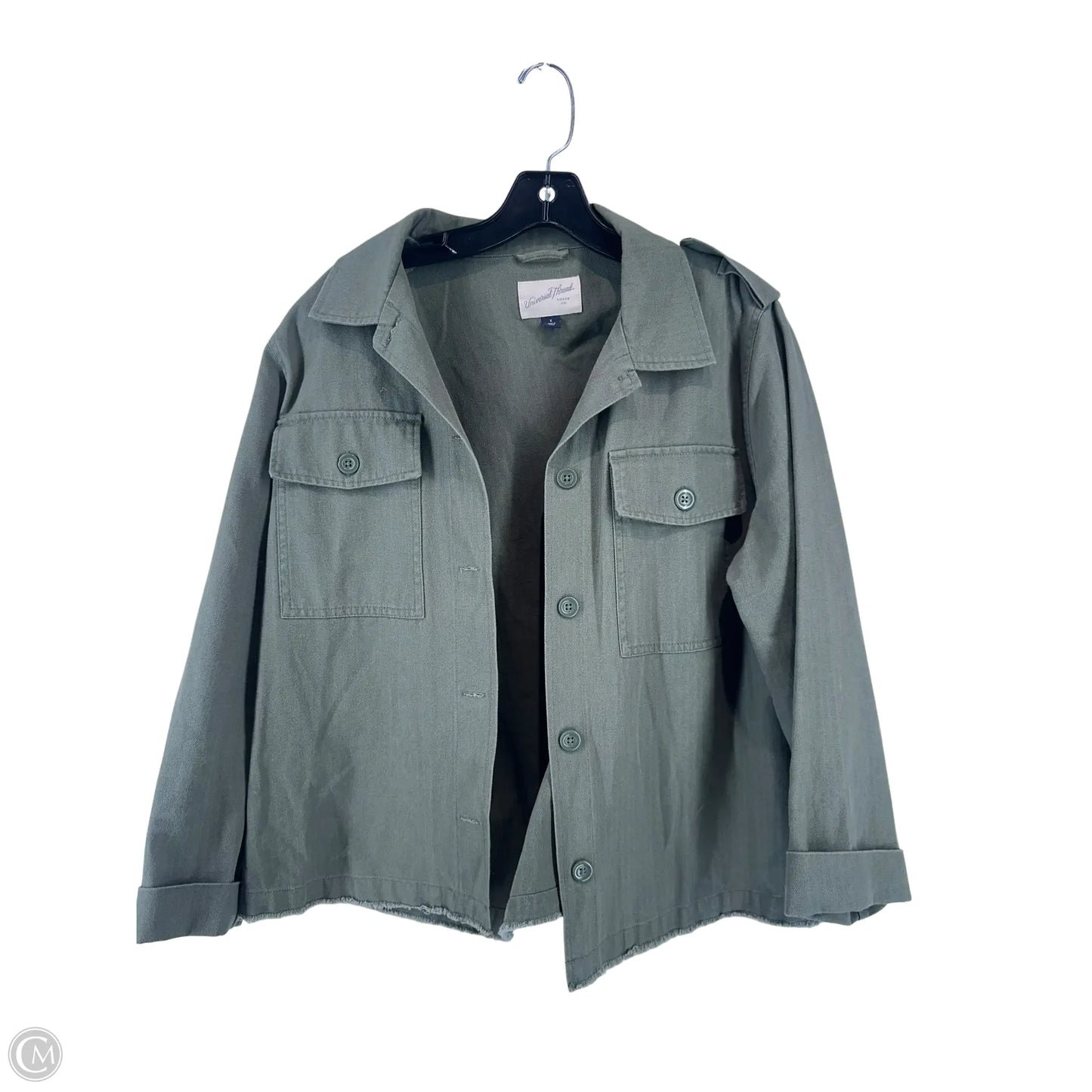 Jacket Shirt By Universal Thread In Green, Size: 1x