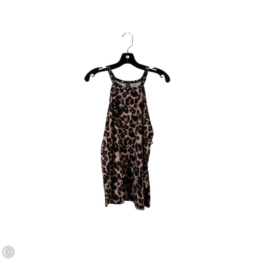 Top Sleeveless By Shein In Animal Print, Size: Xl