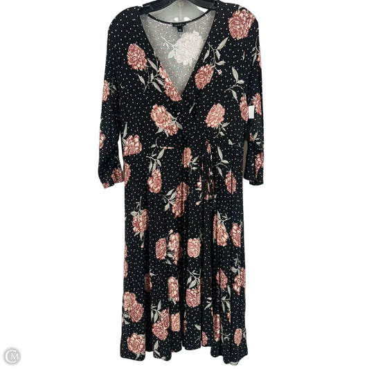 Dress Casual Midi By Torrid In Floral Print, Size: 2x