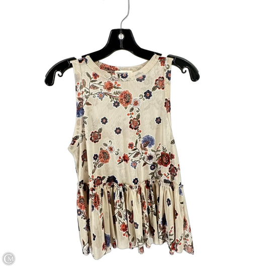Top Sleeveless By Ginger G In Floral Print, Size: M