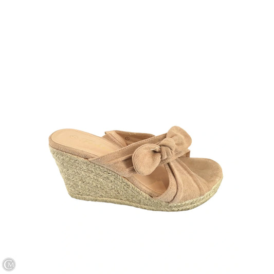 Sandals Heels Wedge By Clothes Mentor In Pink, Size: 7