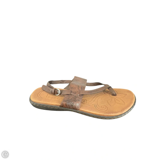 Sandals Flats By Born In Brown, Size: 10