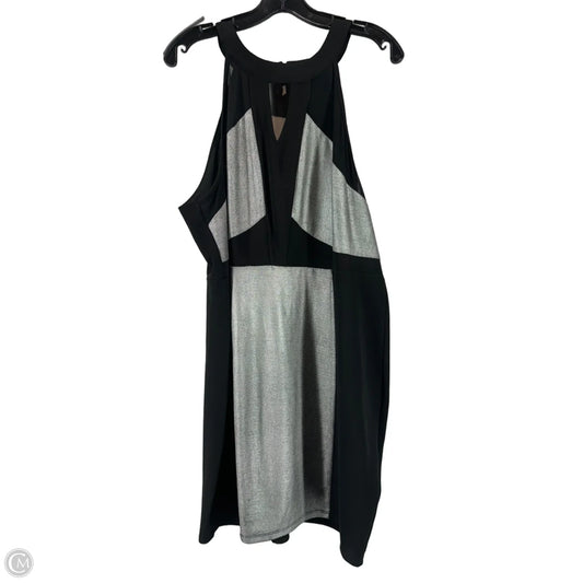 Dress Casual Short By Forever 21 In Black & Silver, Size: 3x