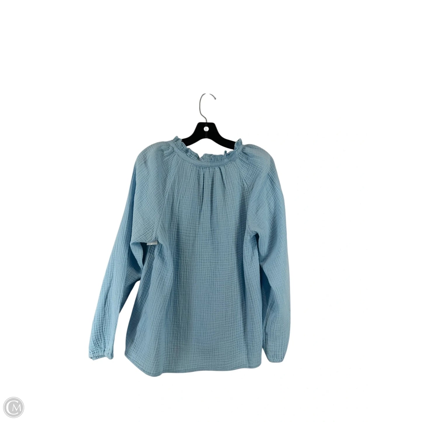 Top Long Sleeve By J. Crew In Blue, Size: M