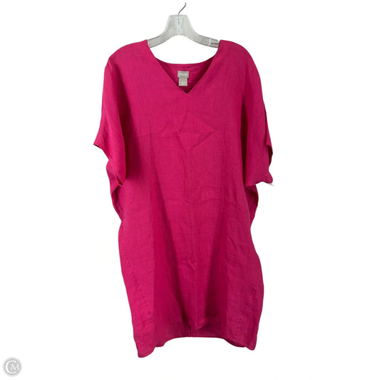 Dress Casual Midi By Chicos In Pink, Size: 8