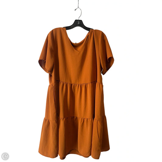 Dress Casual Short By Clothes Mentor In Orange, Size: Xl