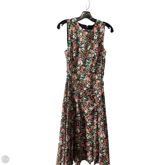 Dress Casual Midi By Tommy Hilfiger In Floral Print, Size: 8
