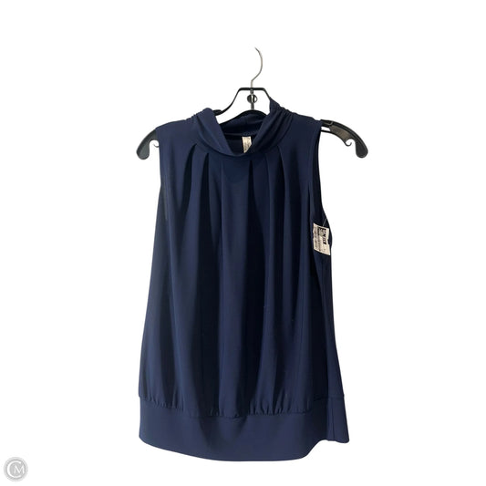 Top Sleeveless By Perseption Concept In Navy, Size: M