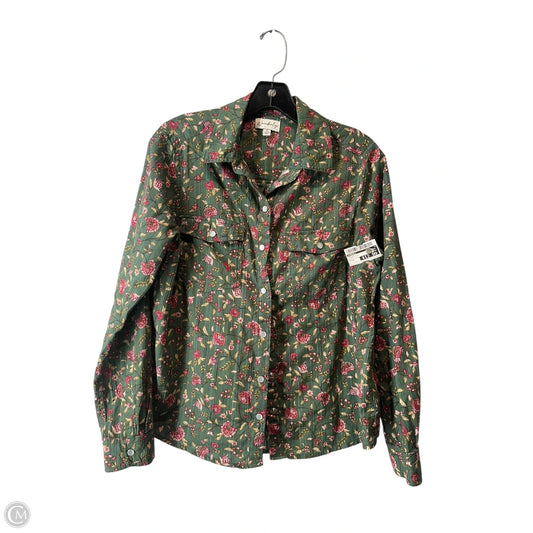 Top Long Sleeve By Wonderly In Floral Print, Size: S