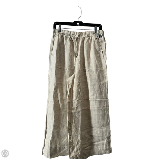 Pants Linen By Clothes Mentor In Cream, Size: L