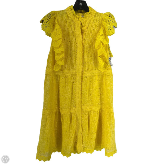 Dress Designer By Alice + Olivia In Yellow, Size: 4