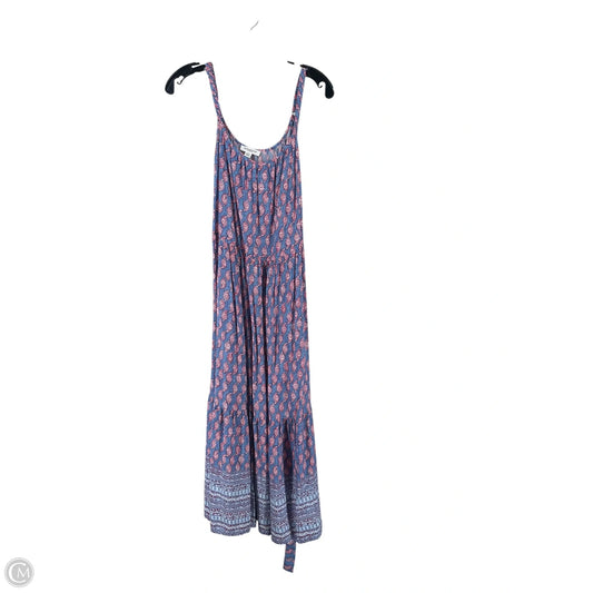 Dress Casual Maxi By Beachlunchlounge In Blue & Red, Size: M