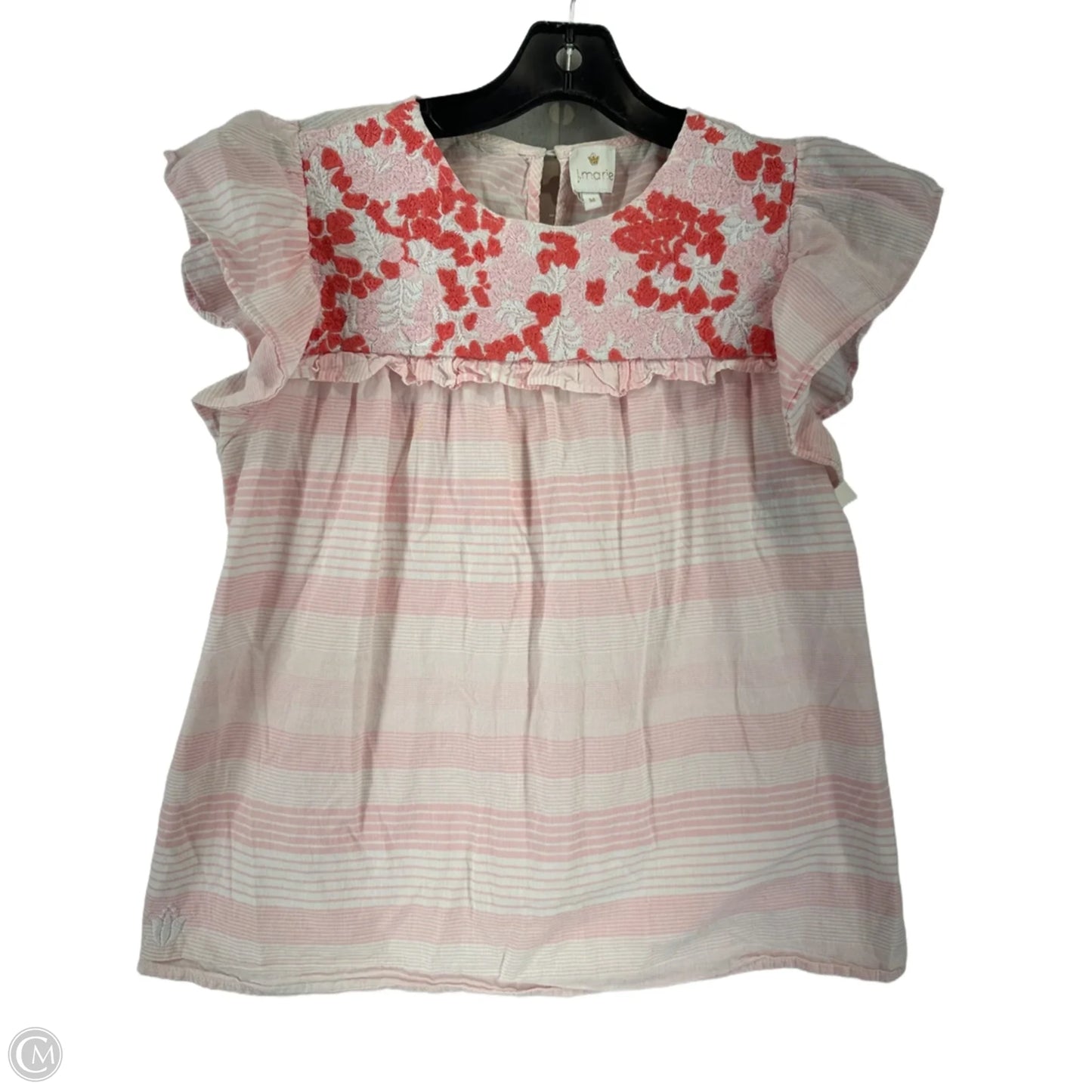 Top Short Sleeve By J.marie In Pink, Size: M