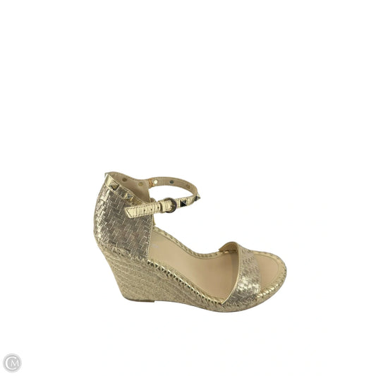 Sandals Heels Wedge By Marc Fisher In Gold, Size: 10