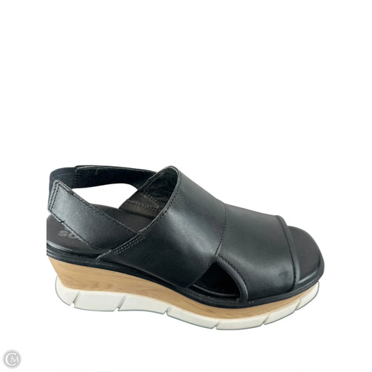 Sandals Heels Platform By Sorel In Black, Size: 7