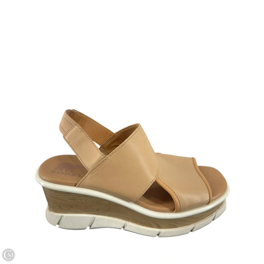 Sandals Heels Platform By Sorel In Brown, Size: 7