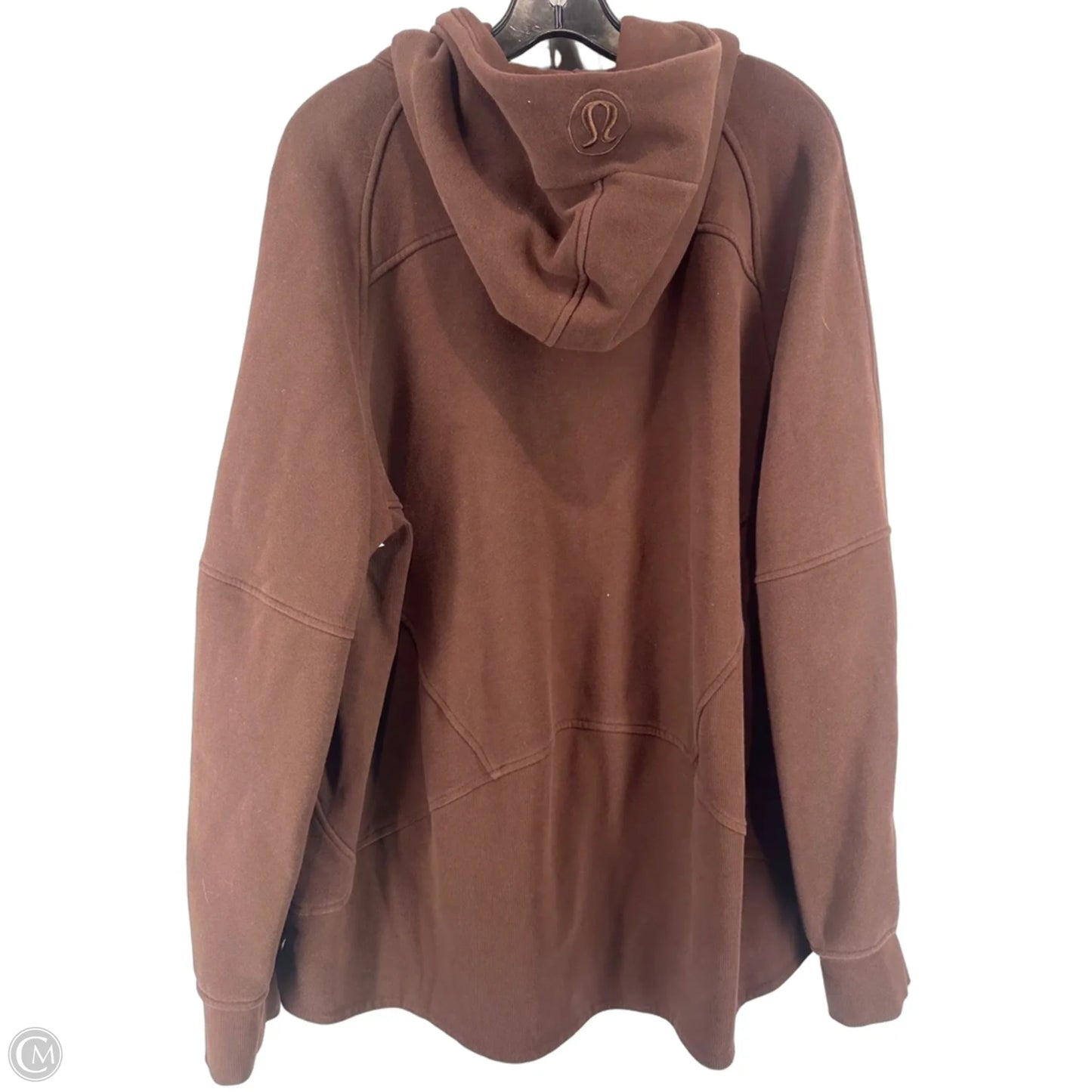 Athletic Jacket By Lululemon In Brown, Size: Xl