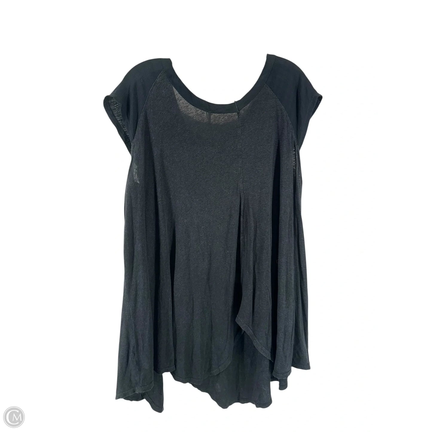 Top Short Sleeve By Free People In Black, Size: L