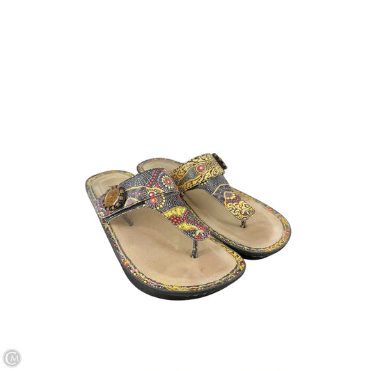 Sandals Flats By Alegria In Multi-colored, Size: 8.5
