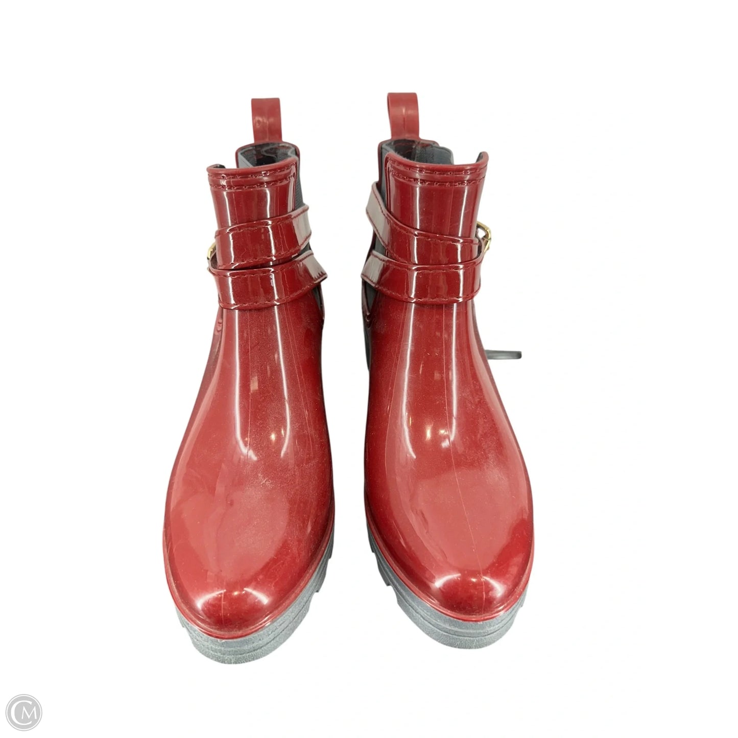 Boots Rain By Clothes Mentor In Maroon, Size: 7