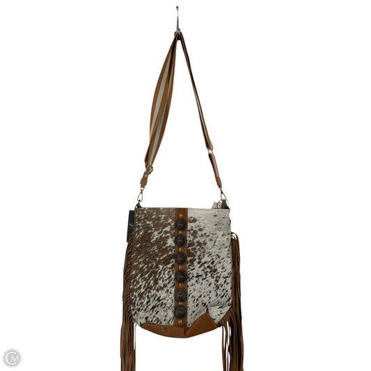 Handbag Leather By Myra, Size: Large