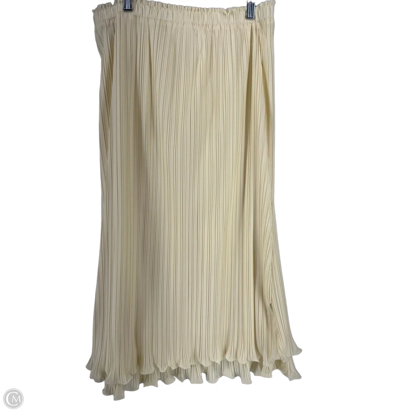 Skirt Maxi By Anthropologie In Cream, Size: L
