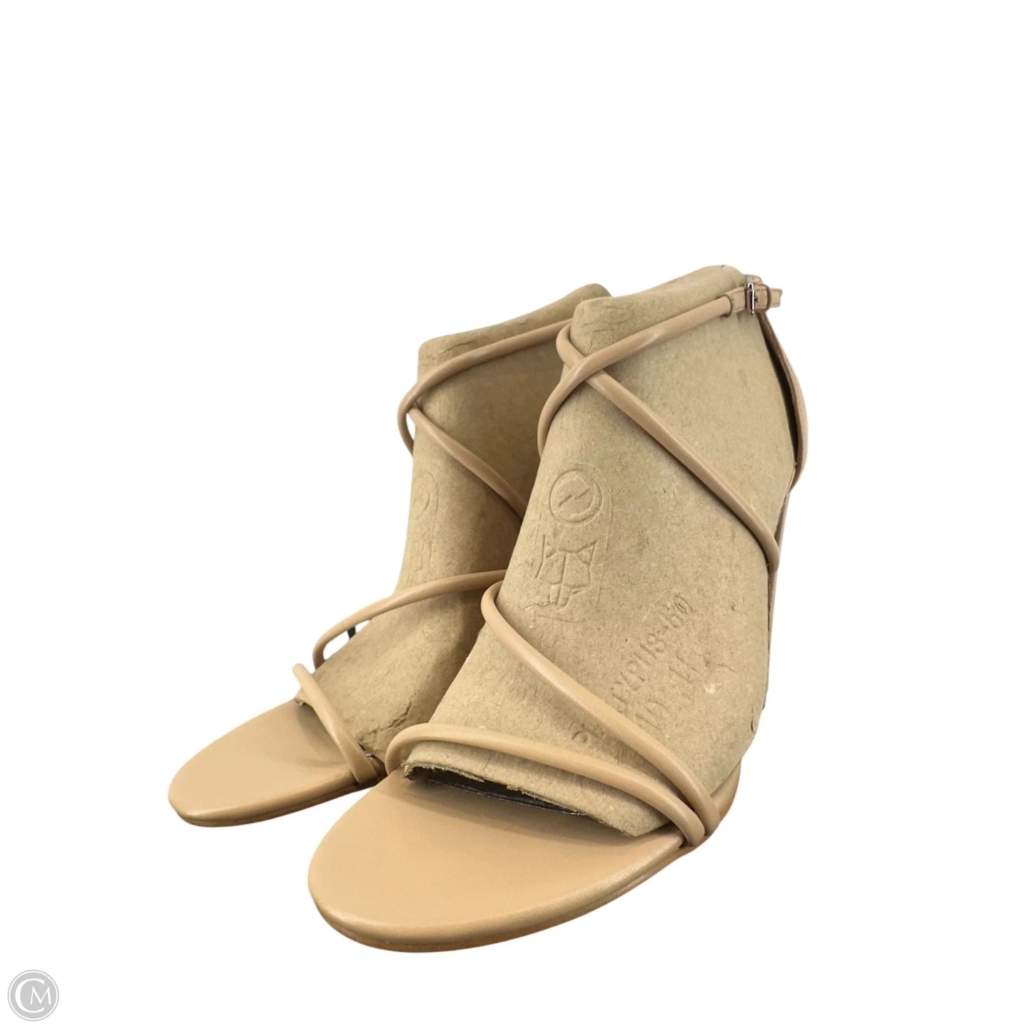 Sandals Heels Block By Nine West In Tan, Size: 11
