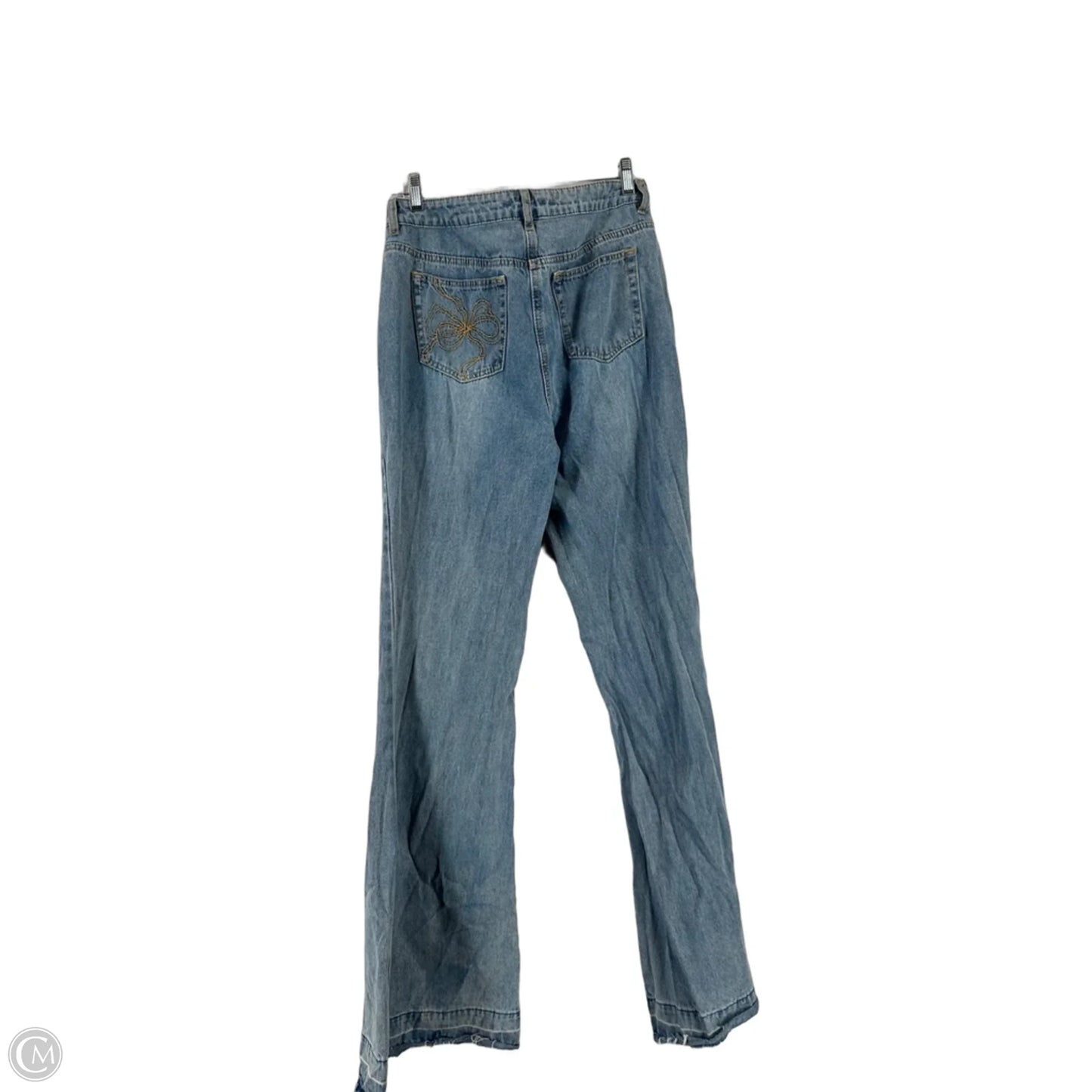 Jeans Flared By Loveshackfancy In Blue Denim, Size: M