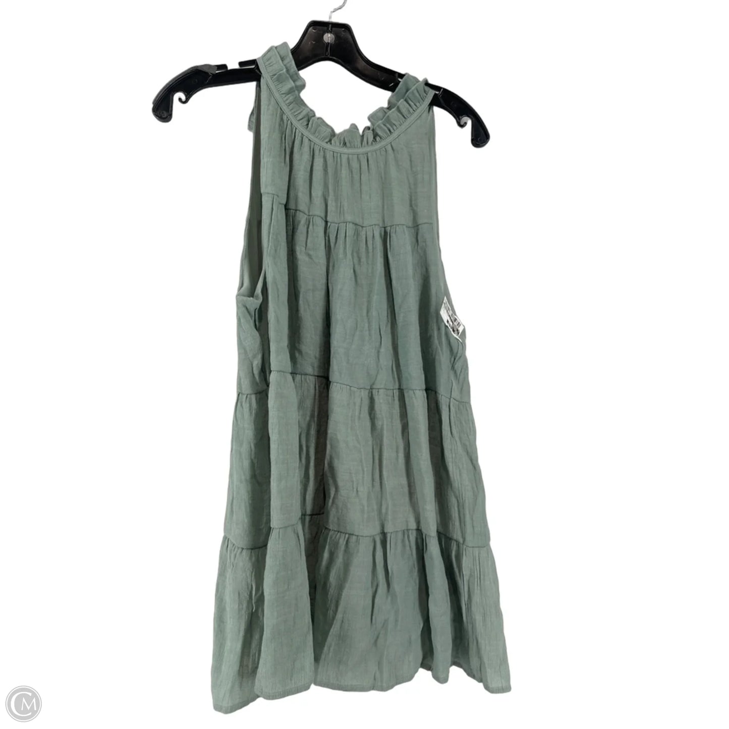 Dress Casual Short By Indigo Soul In Green, Size: L