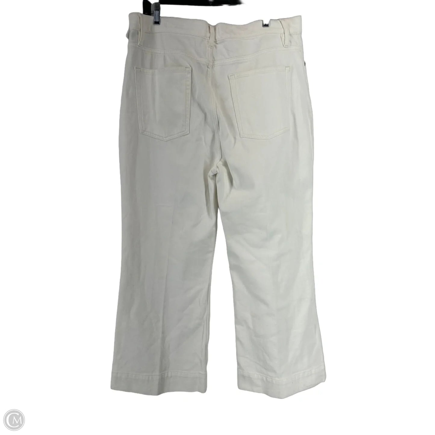 Jeans Flared By Frame In White, Size: 14