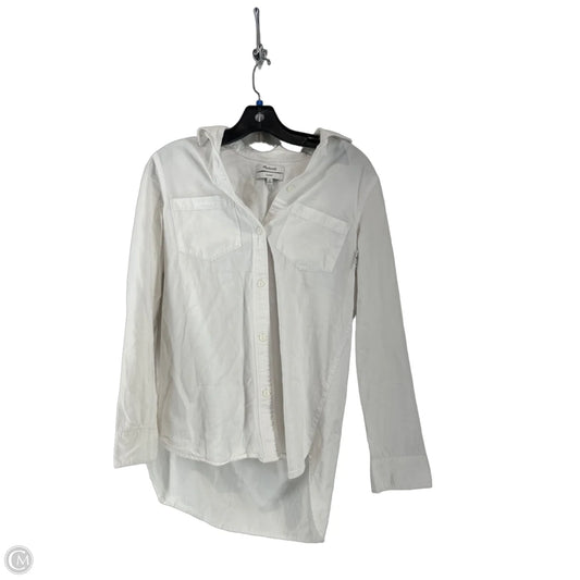 Top Long Sleeve By Madewell In White, Size: Xs