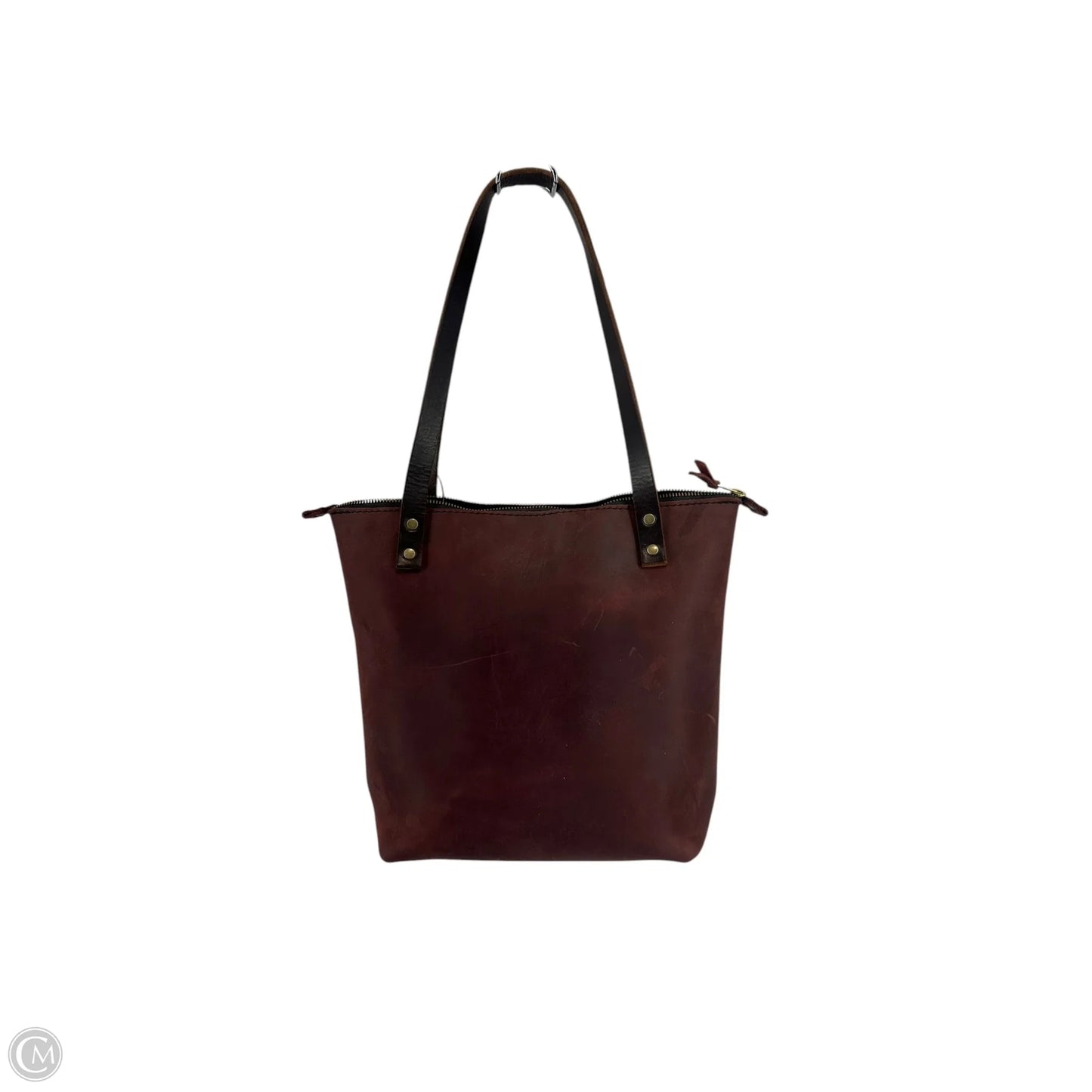 Handbag Leather By Portland Leather, Size: Large