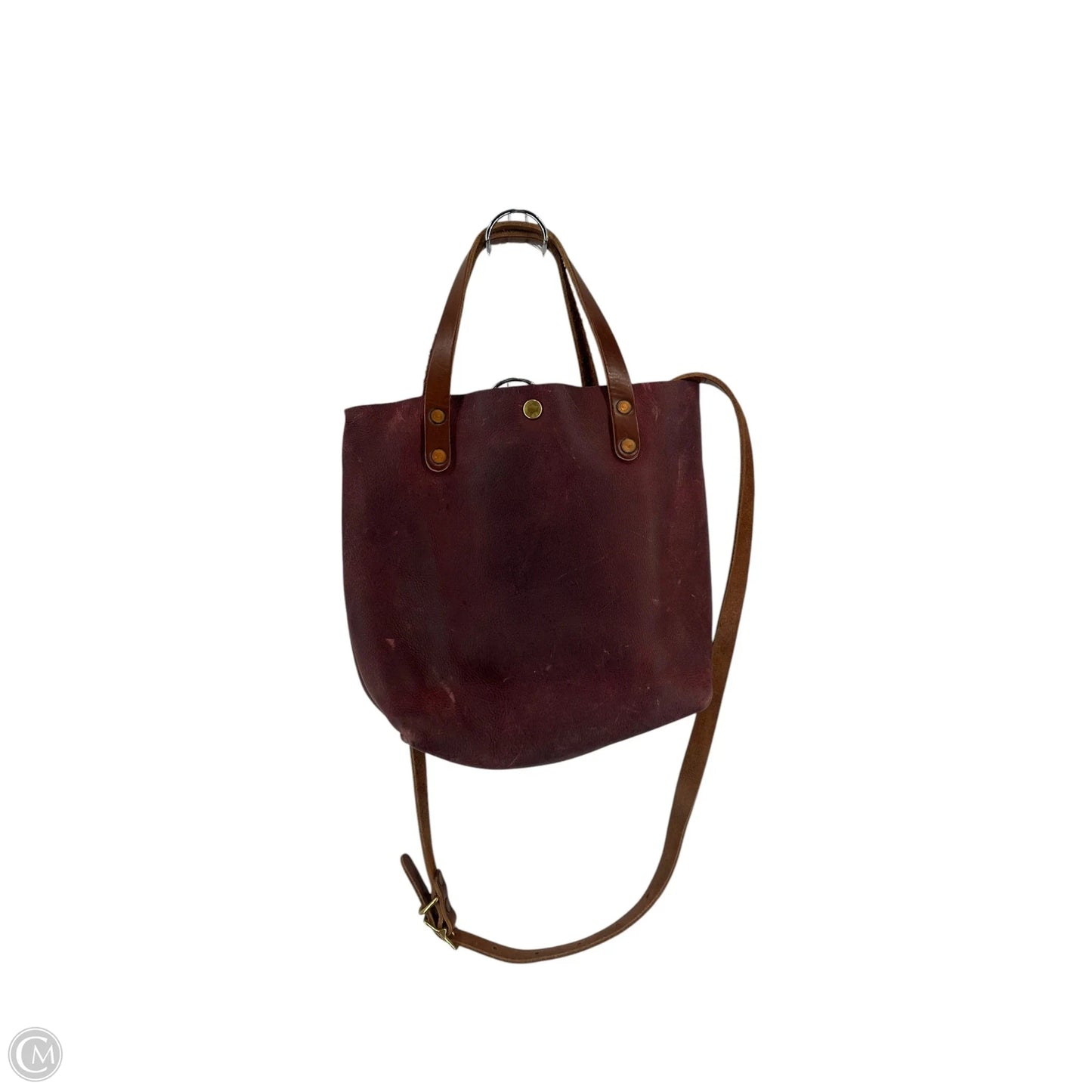 Handbag Leather By Cma, Size: Medium