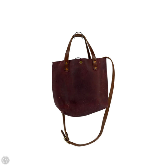Handbag Leather By Cma, Size: Medium