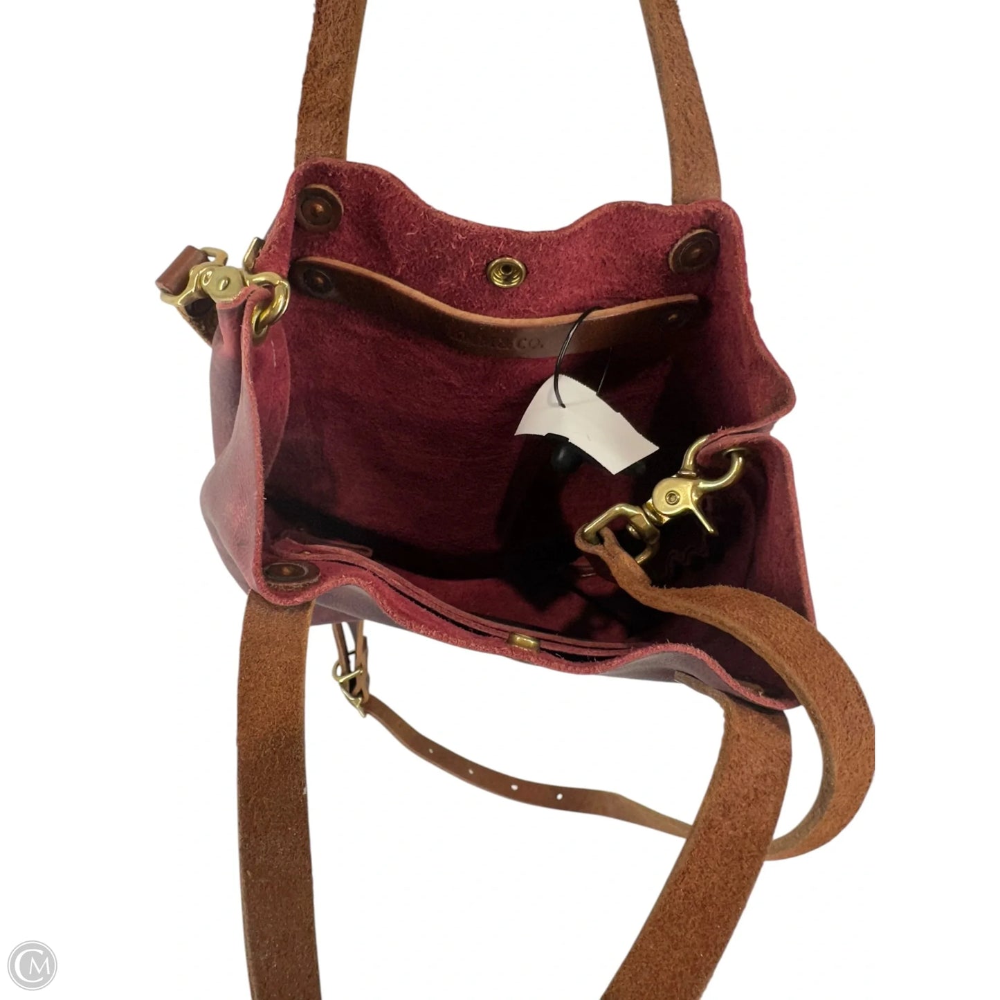 Handbag Leather By Cma, Size: Medium