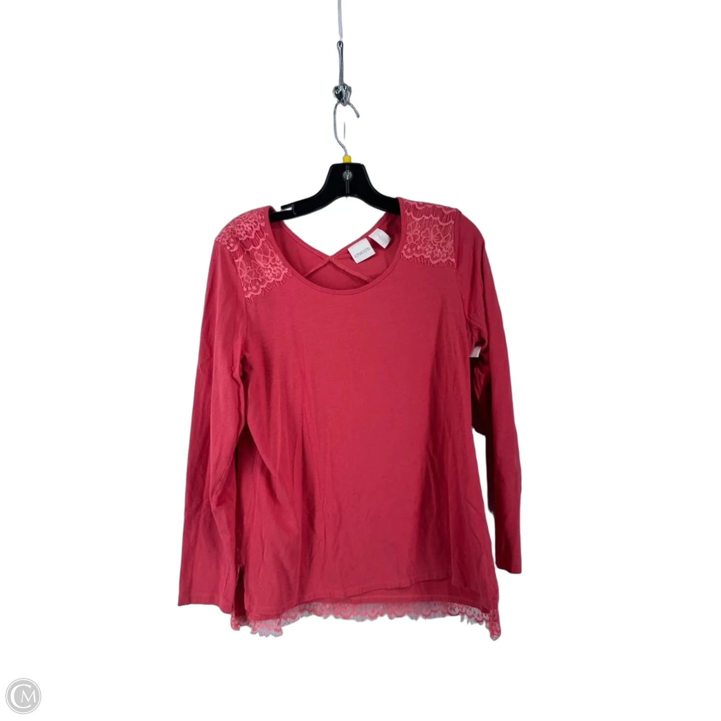 Top Long Sleeve By Chicos In Pink, Size: 2