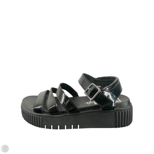 Sandals Flats By Jelly Pop In Black, Size: 8.5