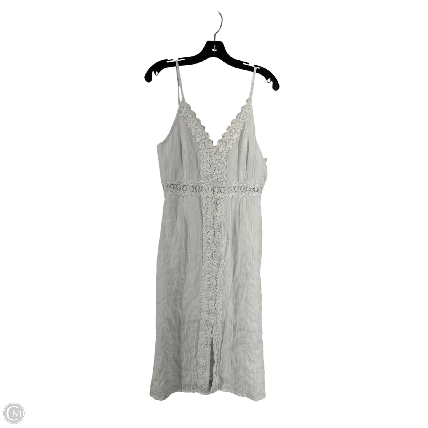 Dress Casual Midi By Clothes Mentor In White, Size: S