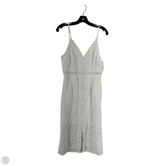Dress Casual Midi By Clothes Mentor In White, Size: S